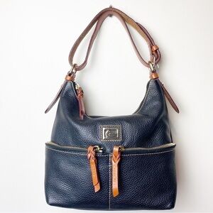 DOONEY & BOURKE Small Dillen Classic Pebbled Leather Zipper Pocket Bag